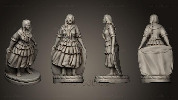 Figurines of girls (STKGL_0210) 3D model for CNC machine